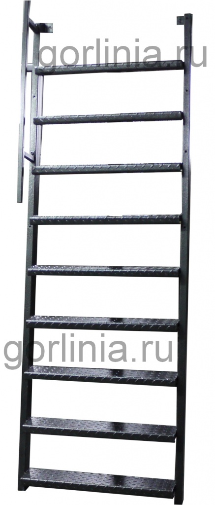 Приставная лестница Скала для люка в подвал металлическая