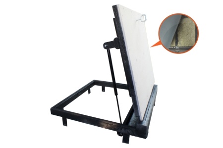 Люк напольный Стелс-КУ 800*1000п короб утепленное исполнение