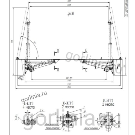 Круглый стеклянный люк двухстворчатый с электроприводом схема с размерами